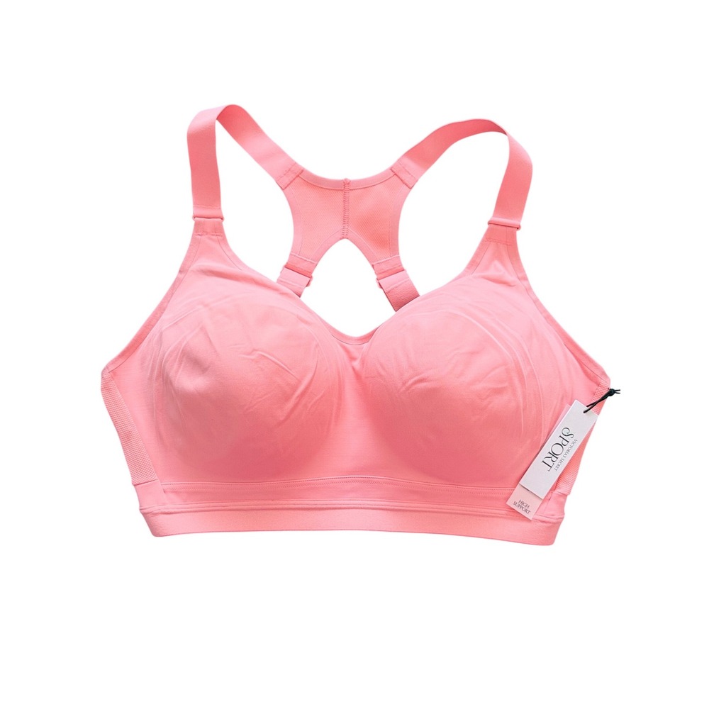 Victoria's Secret Incredible Max High Support Sports Bra Coral 34DDD NEW